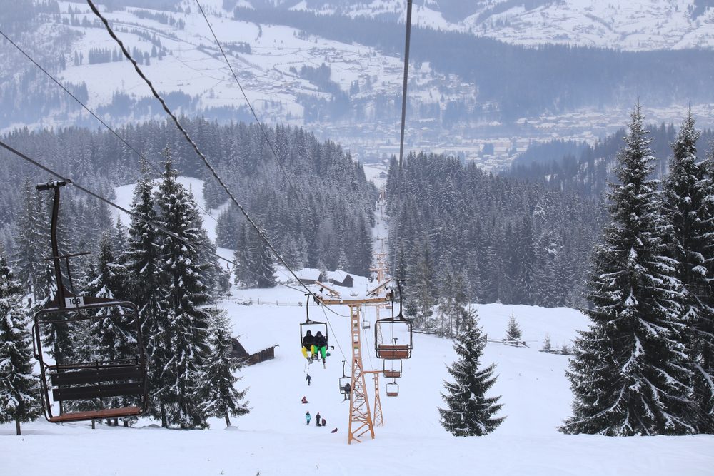 Cable,Chair,In,Vatra,Dornei,,Romania