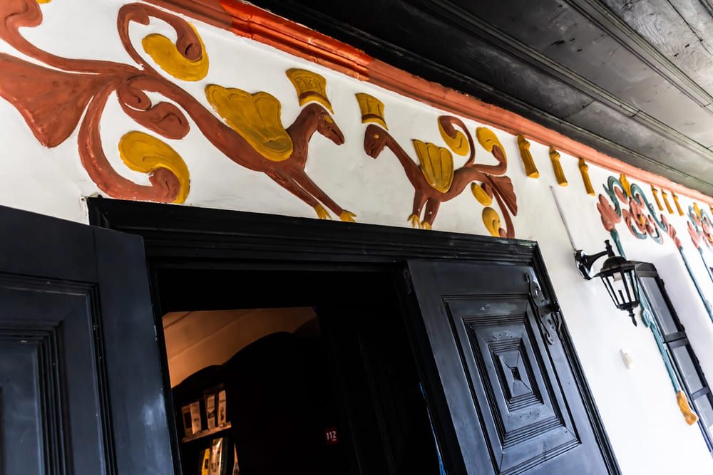 Detaliu exterior de la „Casa de Târgoveț” din Ploiești
