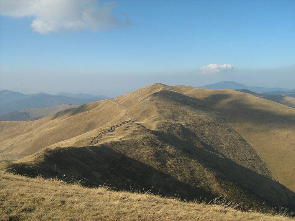 Vârful Baiul Mic se poate vedea de pe Vârful Secăria